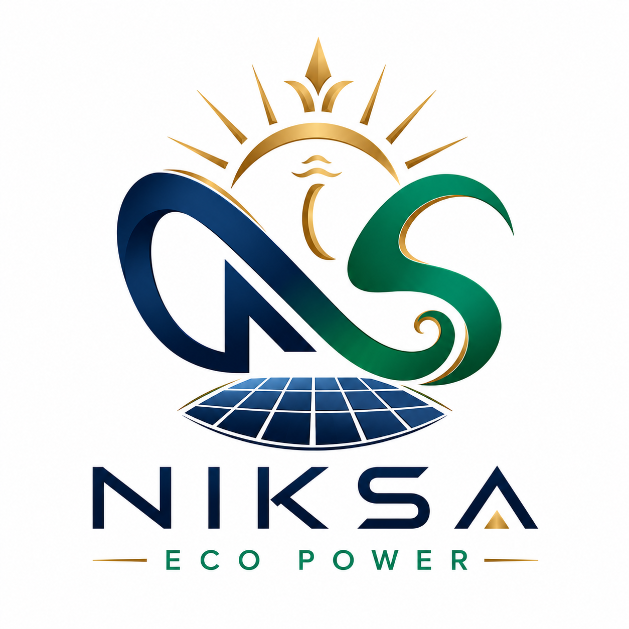 Niksa eco power Solar logo