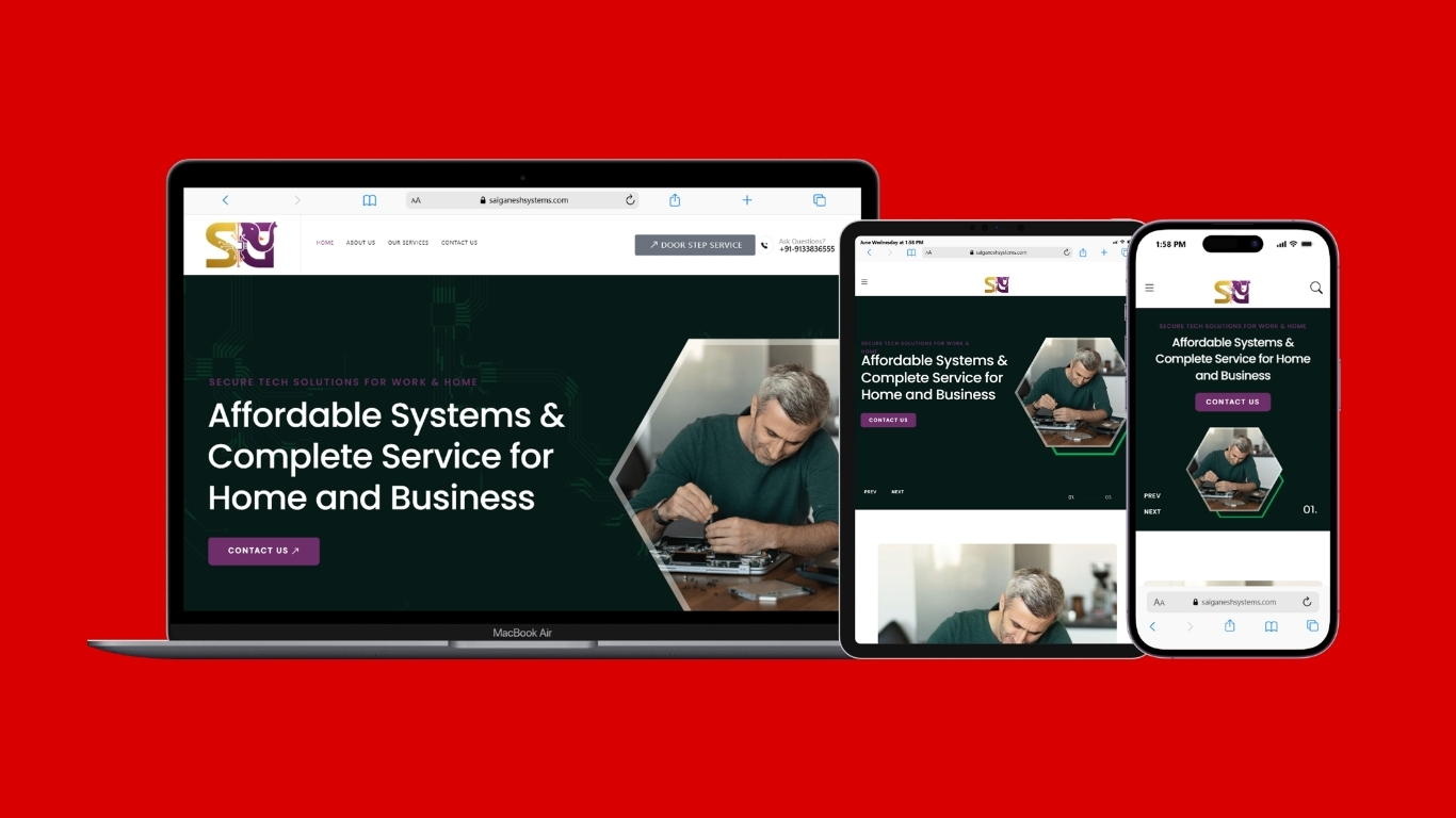 SAI GANESH SYSTEMS SALES & Services — Website Design