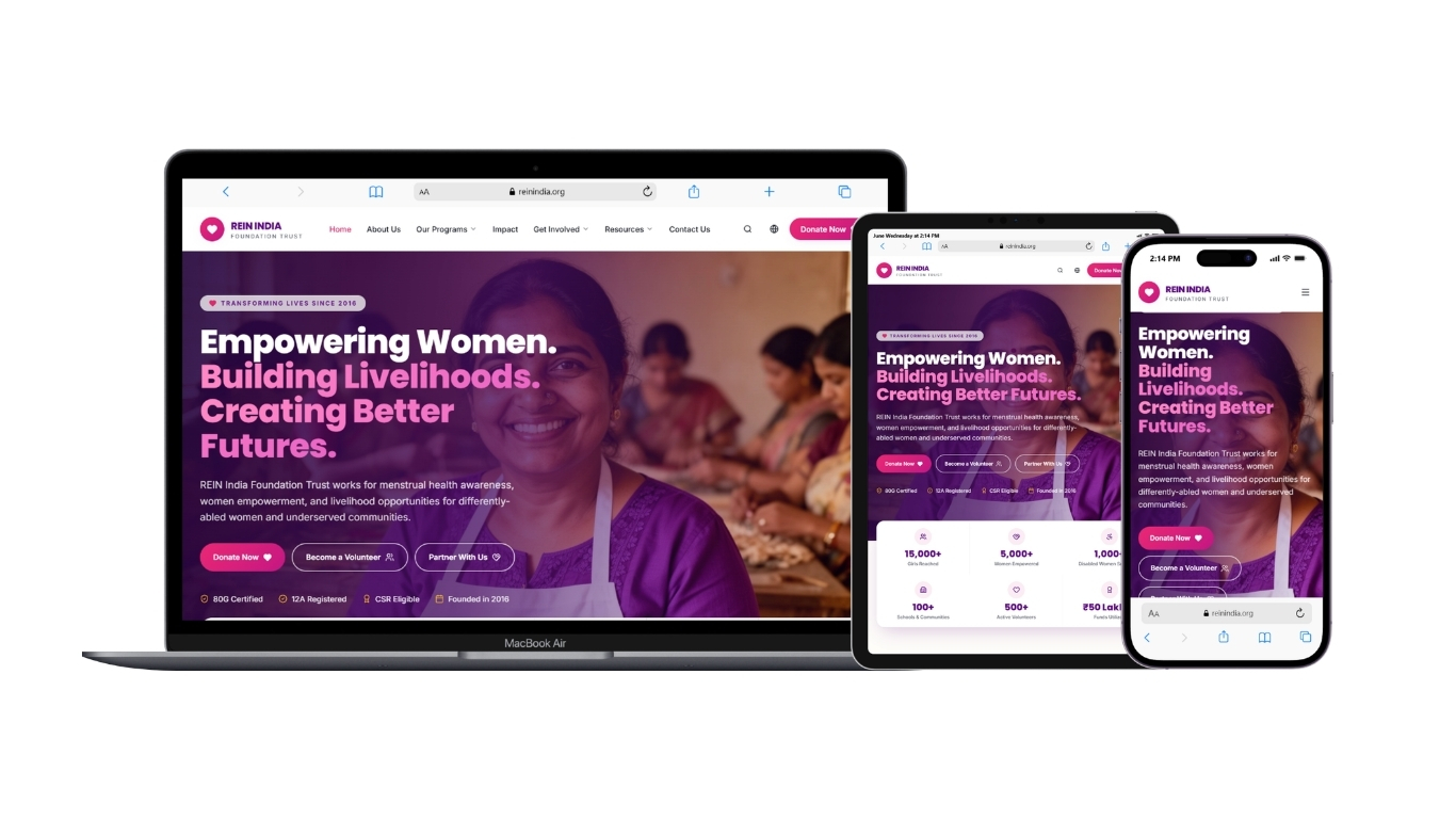 REIN  India Foundation Trusrt --Empowering Women Building